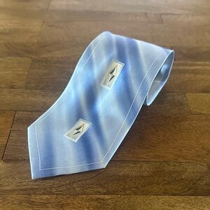 Stacey Adams Elegant Blue and White Men's Tie